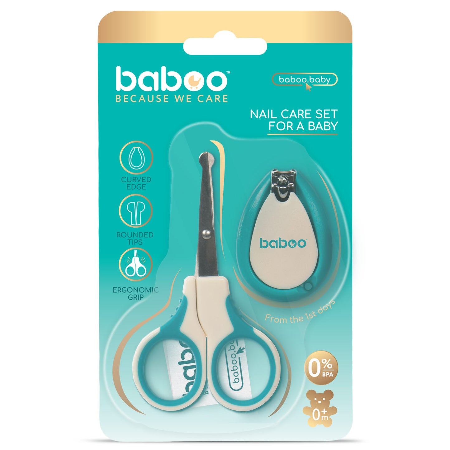 Baboo® set manichiura pentru bebelusi 0+ luni