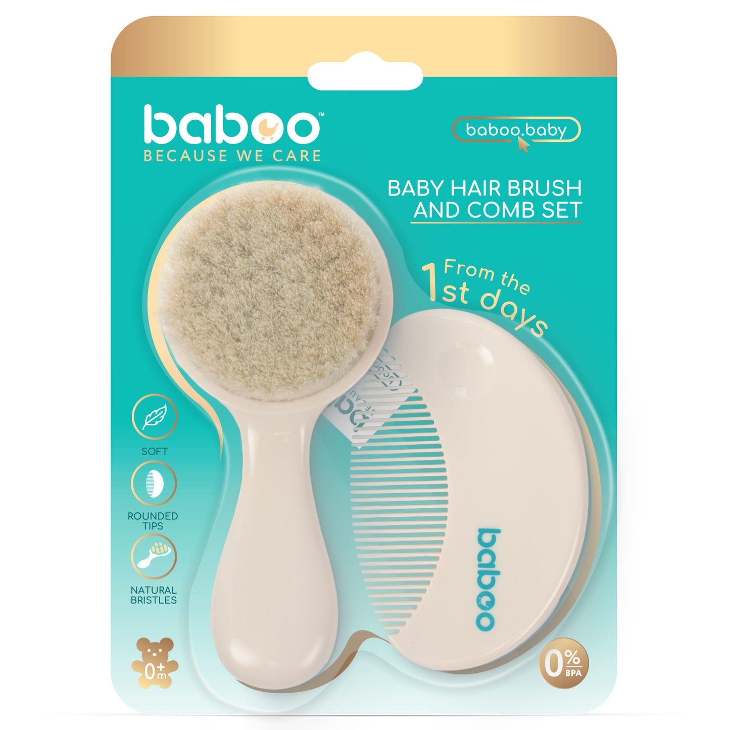 Baboo® set ingrijire bebelusi 0+ luni 2 buc.