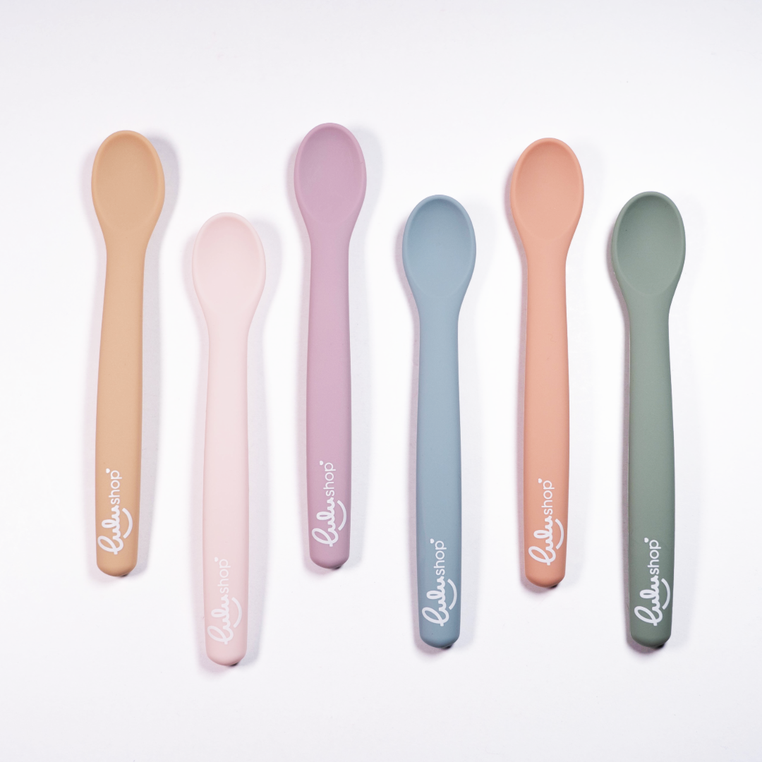 Lingurita din Silicon Peach Orange