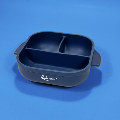 Farfurie Silicon Patrata Marble Blue