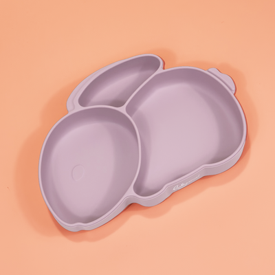 Farfurie Silicon Tip Iepuras Oyster Pink