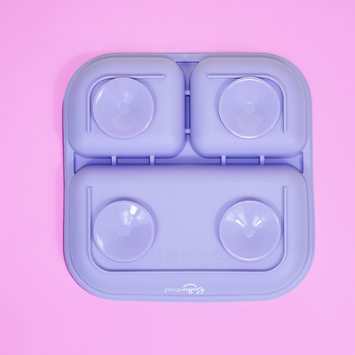 Farfurie Silicon Patrata Lavander Mist