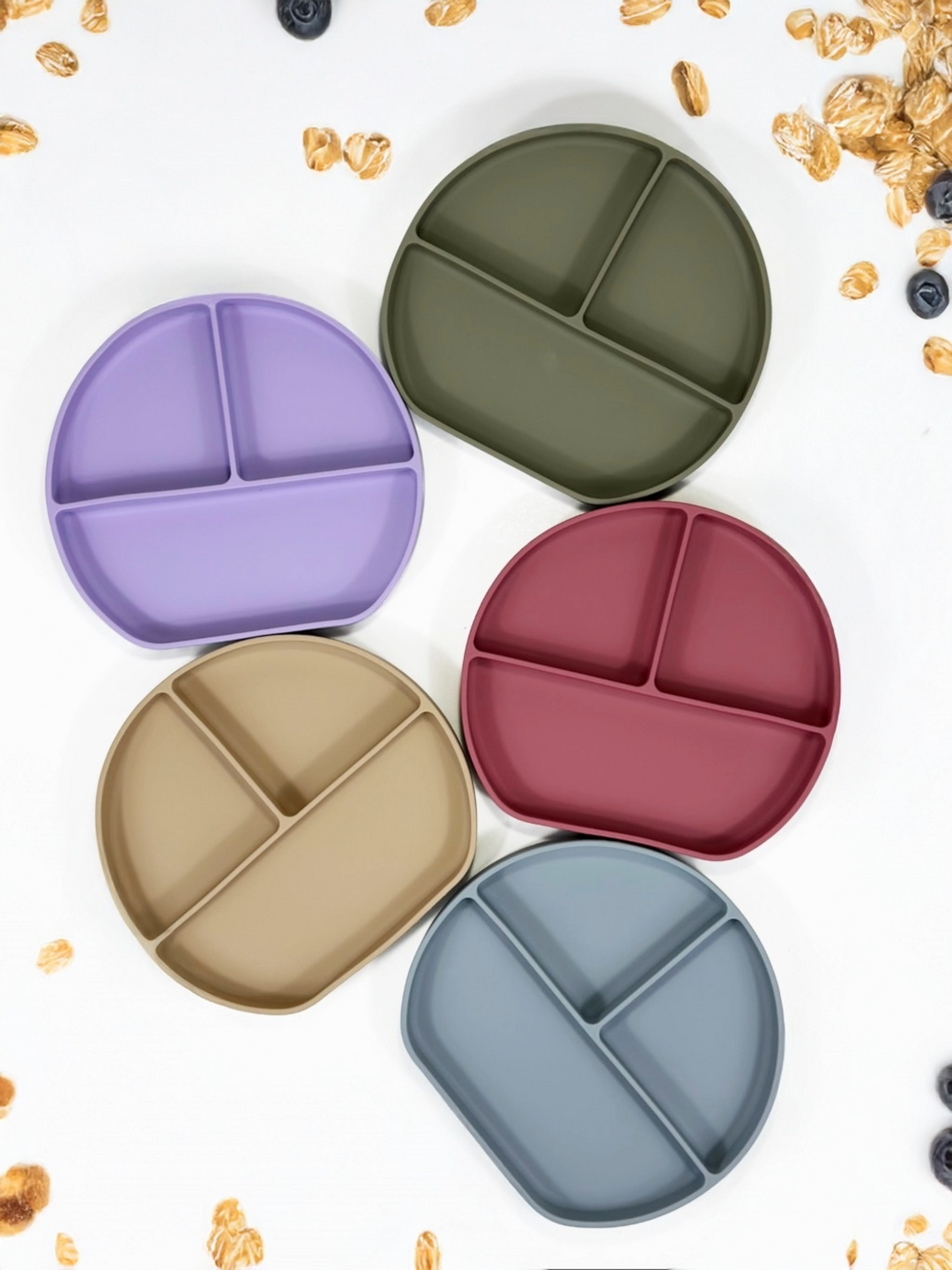 Farfurie Silicon Rotunda Bambus Green