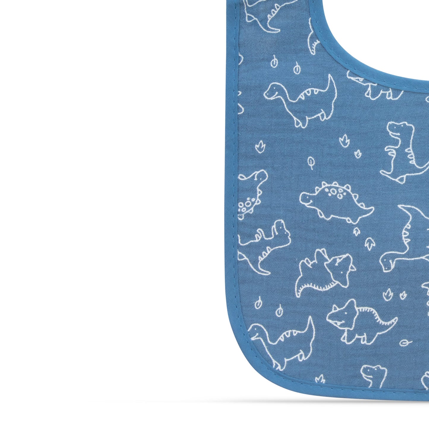 Baboo® bavete muselina dublu strat & PEVA 2 buc. Blue
