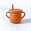 Cana Silicon Cu Capac si Pai Reddish Orange