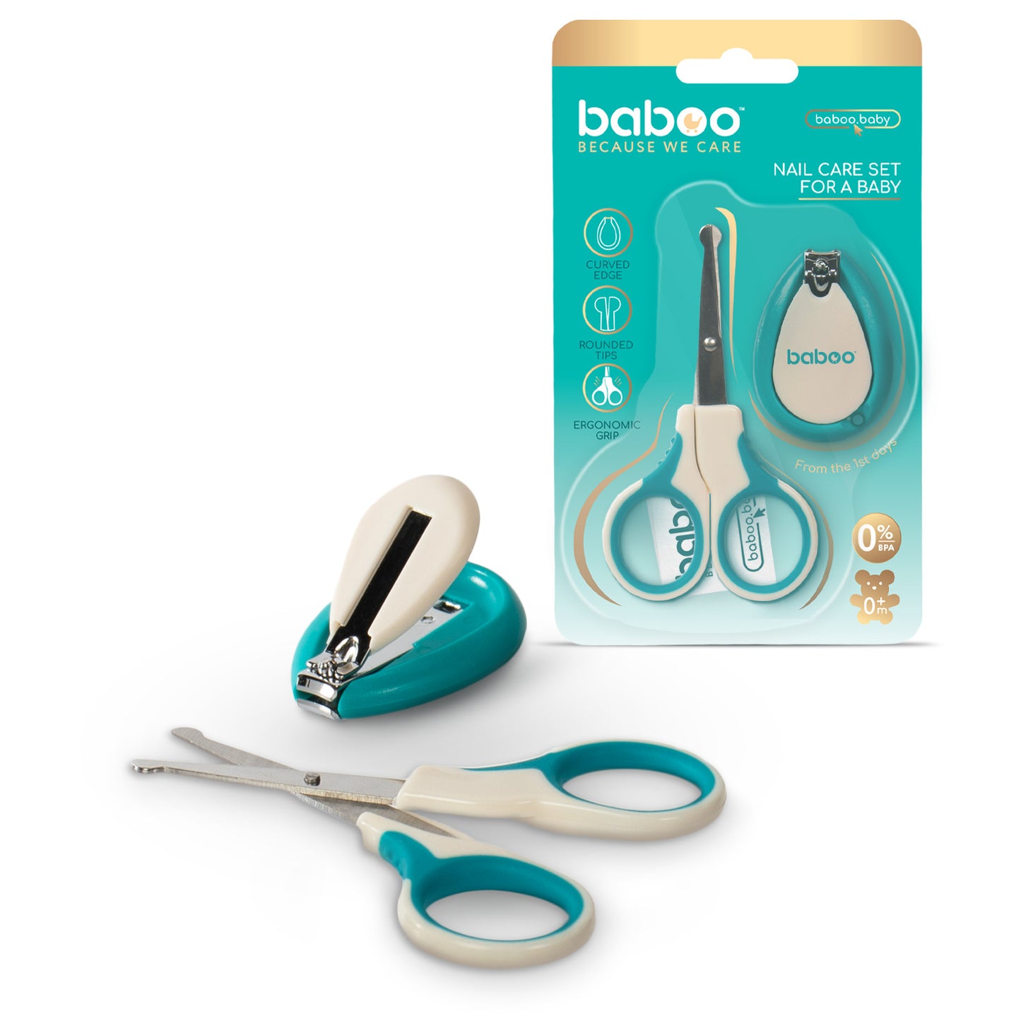 Baboo® set manichiura pentru bebelusi 0+ luni