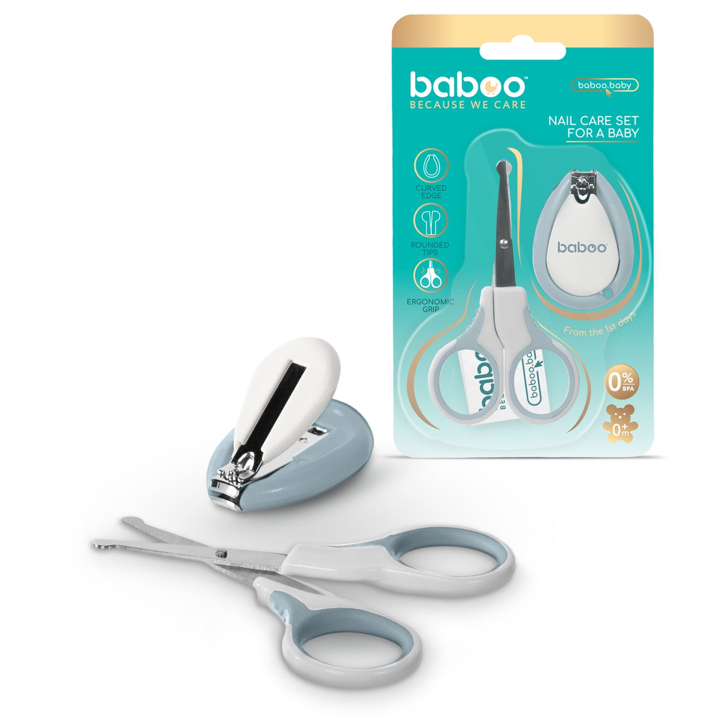 Baboo® set manichiura pentru bebelusi 0+ luni