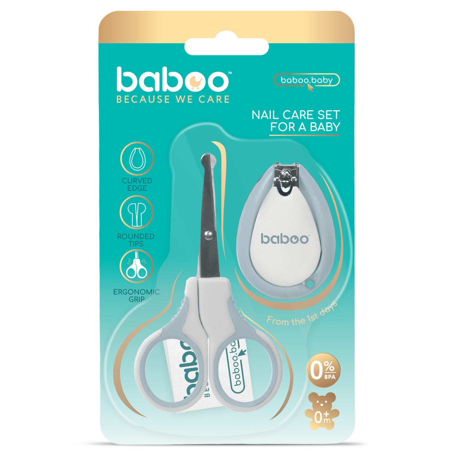 Baboo® set manichiura pentru bebelusi 0+ luni