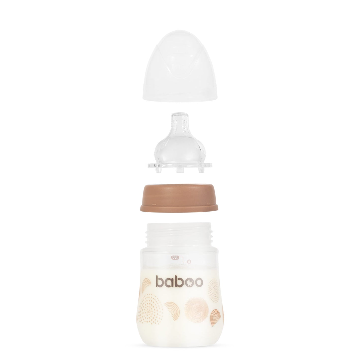 Baboo® biberon anticolici 180 ml Au Naturale 0+ luni