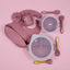 Set Lulushop Diversificare si Hranire 9 piese - Baby's needs - Pink Daisy