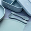 Set 2 piese Furculita și Lingurita Silicon Ocean Blue