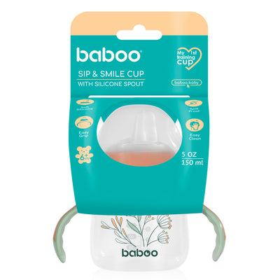Baboo® Căniță  cu guriță din silicon, 150 ml, 6 luni+