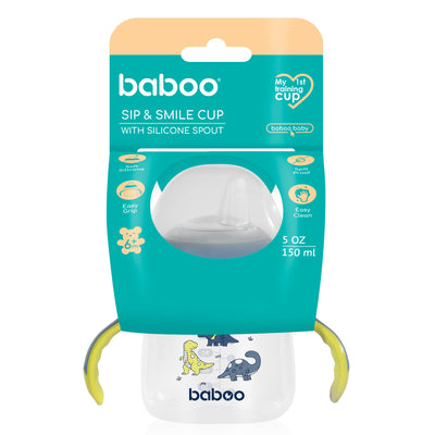 Baboo® Căniță  cu guriță din silicon, 150 ml, 6 luni+