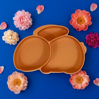 Farfurie Silicon Tip Iepuras Reddish Orange