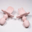 Set 2 piese Mini Furculita și Lingurita Silicon Baby Pink