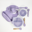 Set Lulushop Diversificare si Hranire 9 piese - Baby's needs - Lavander Mist