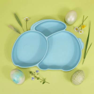 Farfurie Silicon Tip Iepuras Edgewater Blue