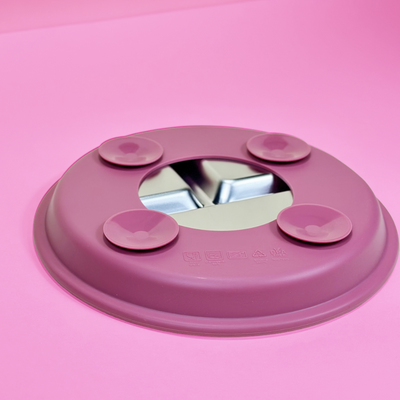 Farfurie Inox Rotunda Pink Daisy