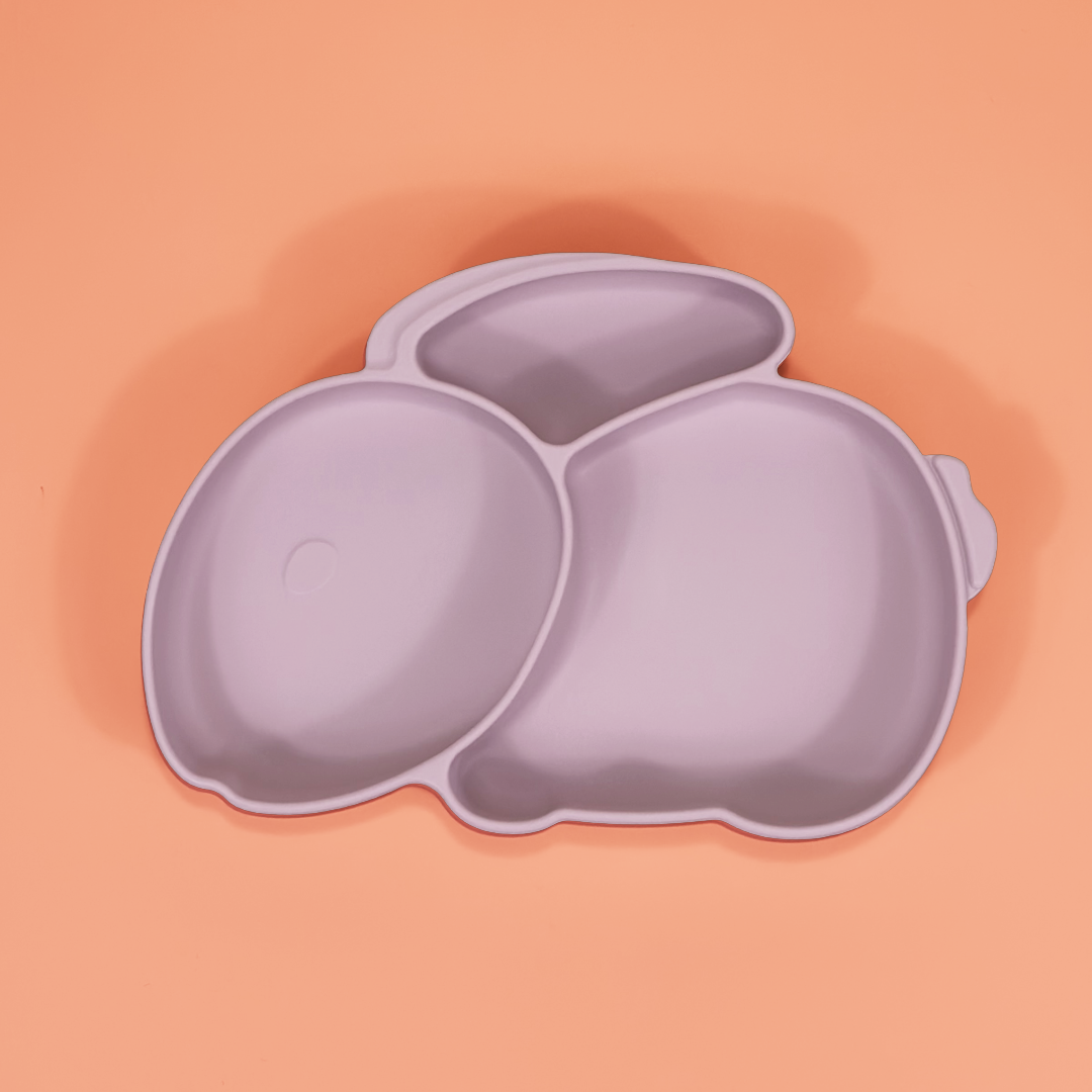 Farfurie Silicon Tip Iepuras Oyster Pink