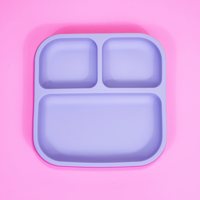 Farfurie Silicon Patrata Lavander Mist