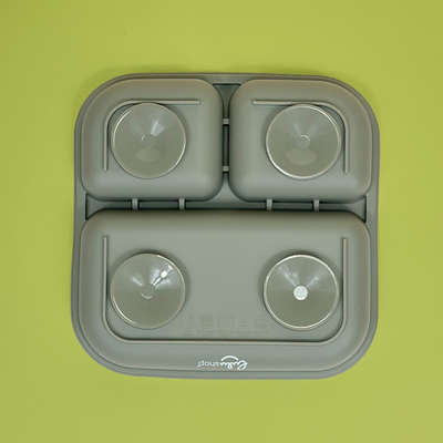 Farfurie Silicon Patrata Forest Green