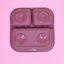Farfurie Silicon Patrata Pink Daisy
