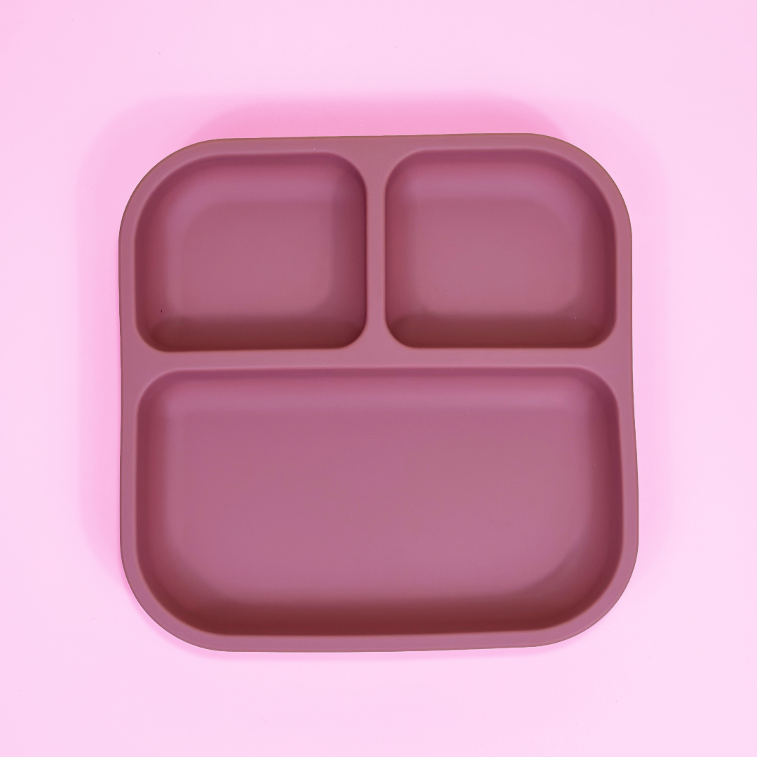 Farfurie Silicon Patrata Pink Daisy