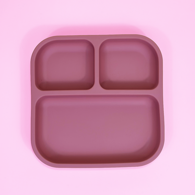 Farfurie Silicon Patrata Pink Daisy