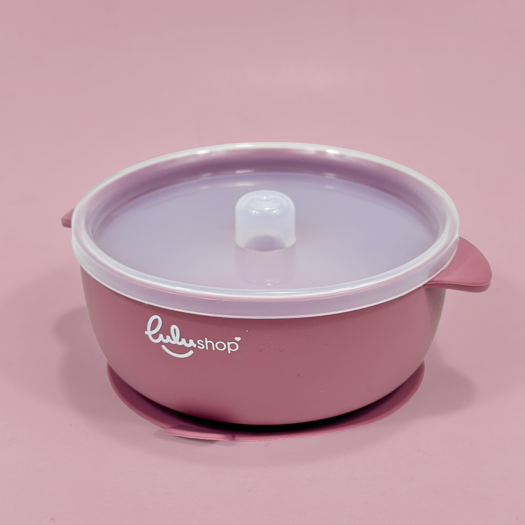 Bol Silcion Cu Capac Pink Daisy