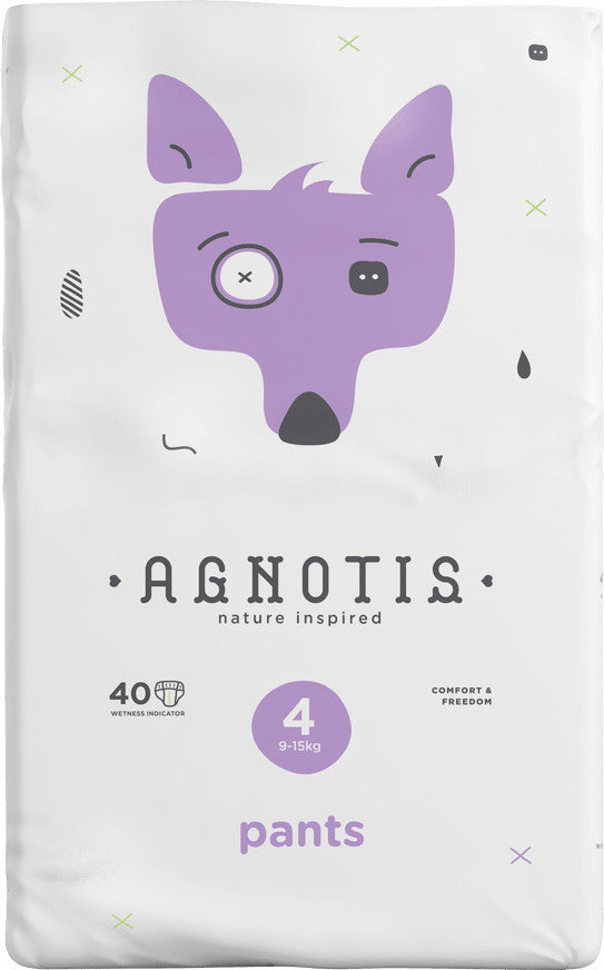 Agnotis® Scutece tip chilotel hipoalergenice, marimea nr. 4, 9-15 kg, 40 bucati